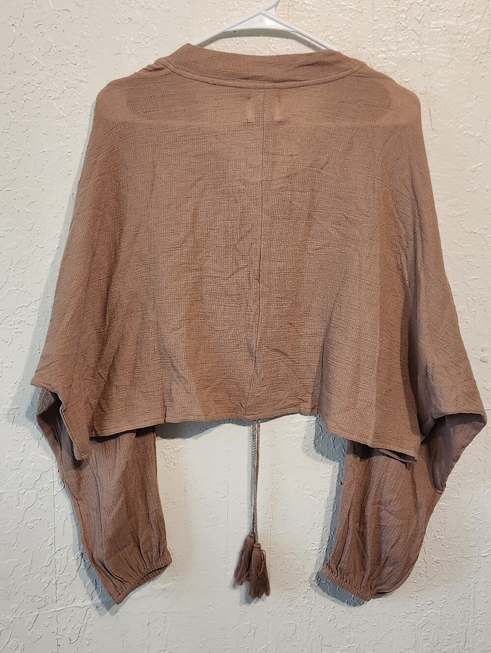 Studio TIA Ekto Kaftan - Brush Brown - Boho Crop Top - Size Small NWT - Picture 6 of 9
